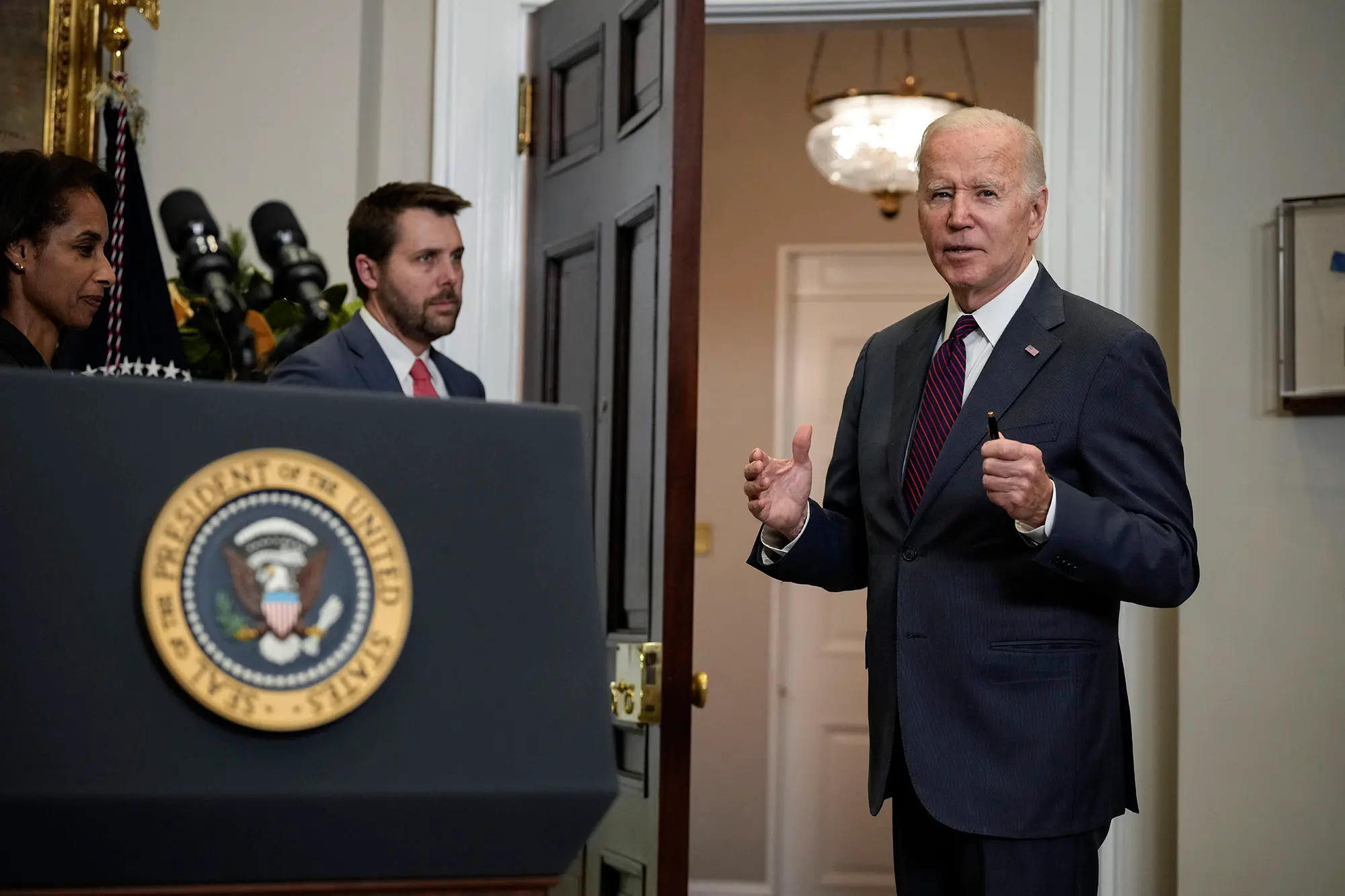 President Biden erroneously said he trimmed down the national debt during his time in office.