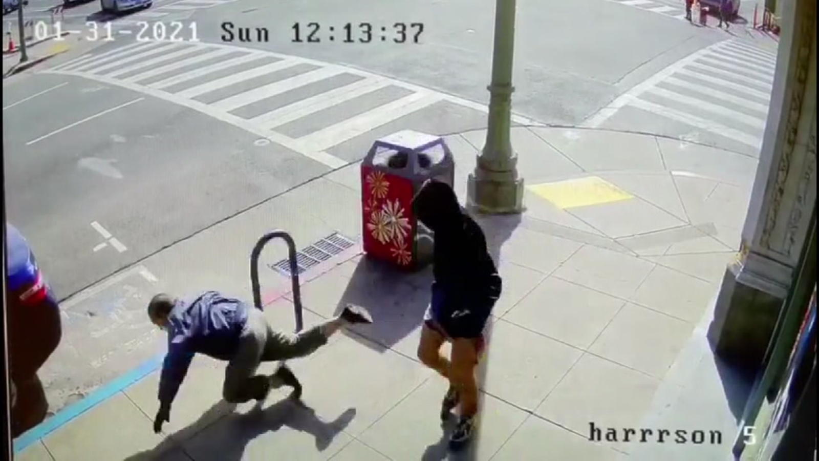 A 78-year-Old man was savagely attacked by an unidentified man on a San Francisco street. 