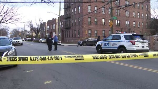 New York police are looking for a gunman who killed one person and injured three other victims on a Brooklyn street Saturday afternoon.