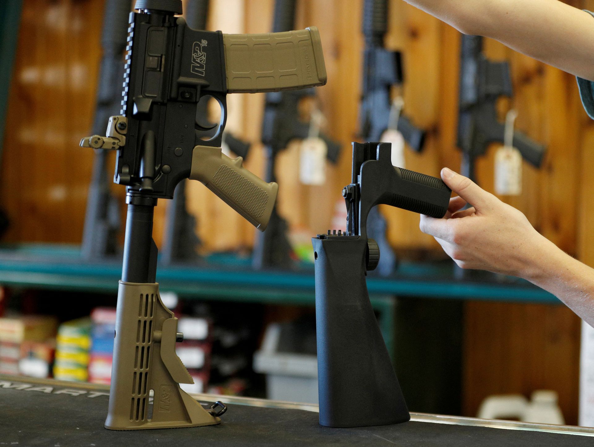 The Justice Department on Friday ordered the Supreme Court to appeal the court ruling that struck down a Trump-era federal ban on so-called bump stocks.