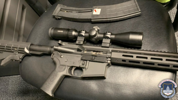 The US Capitol Police arrested a Maryland man in a delivery truck headed to the U.S. Capitol on Friday morning when authorities found an assault-style rifle in the vehicle.